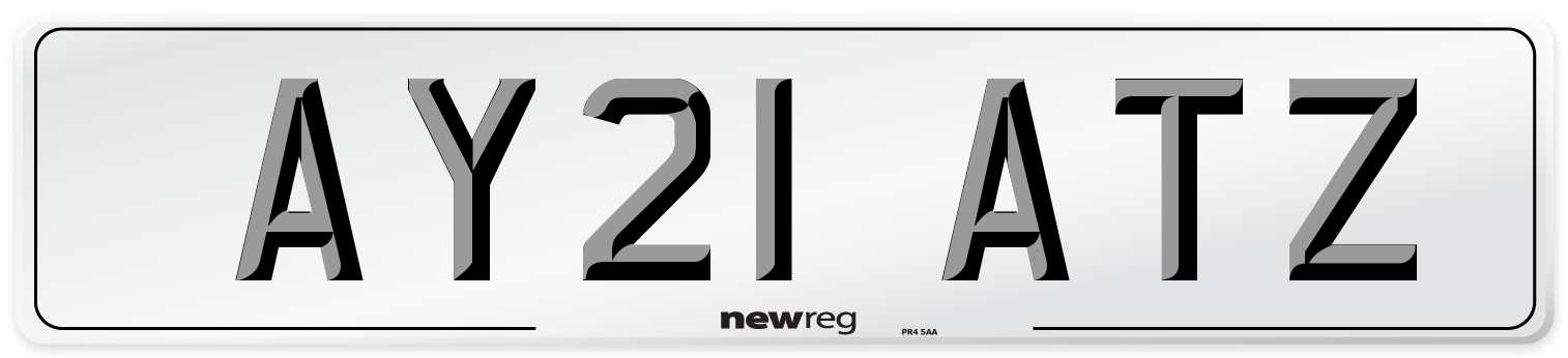 AY21 ATZ Number Plate from New Reg